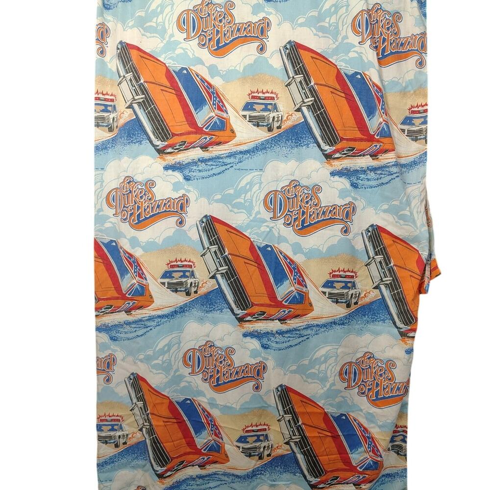 Dukes of Hazards Twin Flat Sheet 1982